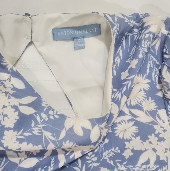 ANTONIO MELANI Born On Fifth Alizee Blue Floral Dress - Picture 10 of 14